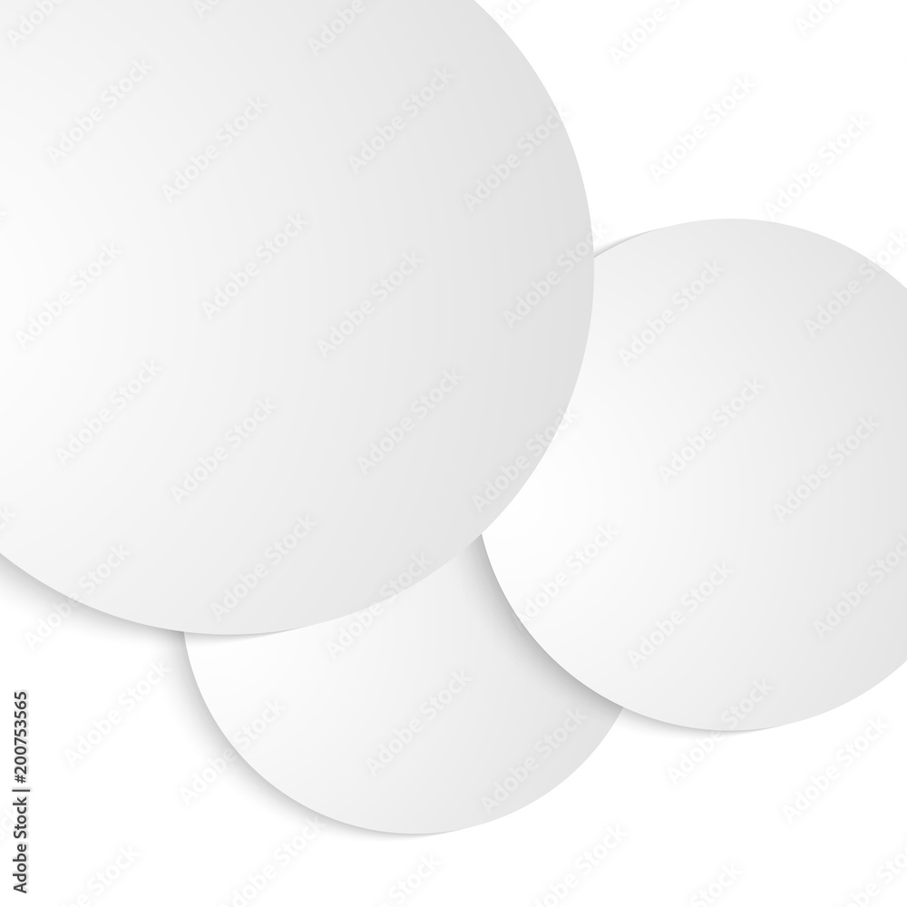 Design elements circular paper cut on white background isolated01 Design elements circular paper cut on white background isolated01