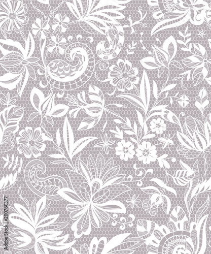 seamless lace ornament vector illustration
