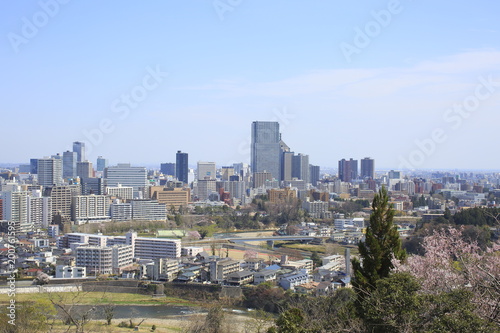 Panoramic view of Sendai City