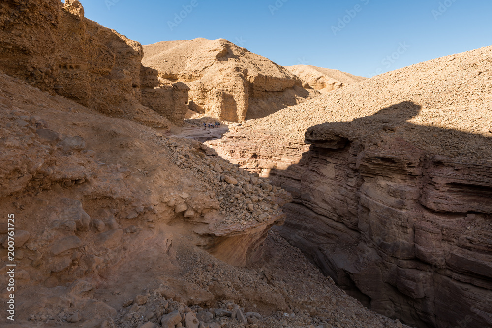 Visiting Red Canyon at Eilat mountains