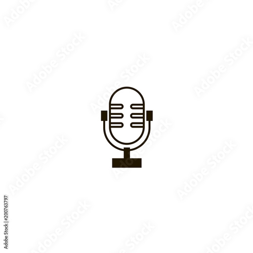 microphone icon. sign design