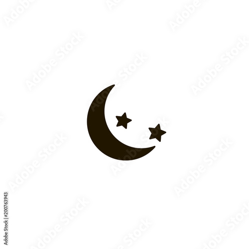 moon icon. sign design