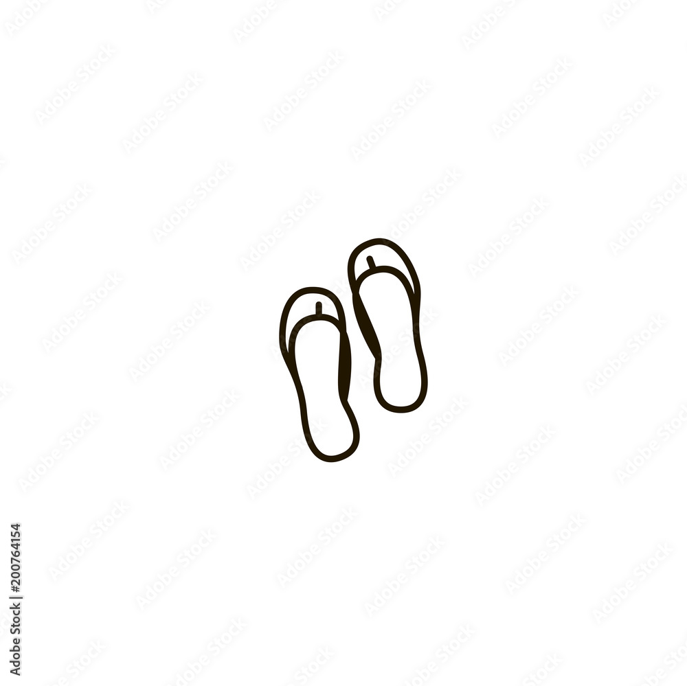 slipper icon. sign design slipper icon. sign design