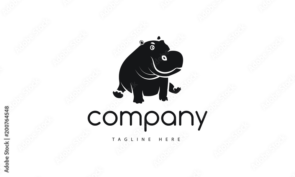 Obraz premium Hippo logo