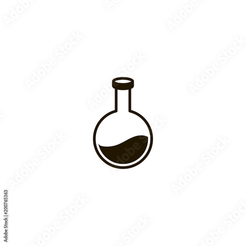 flask icon. sign design