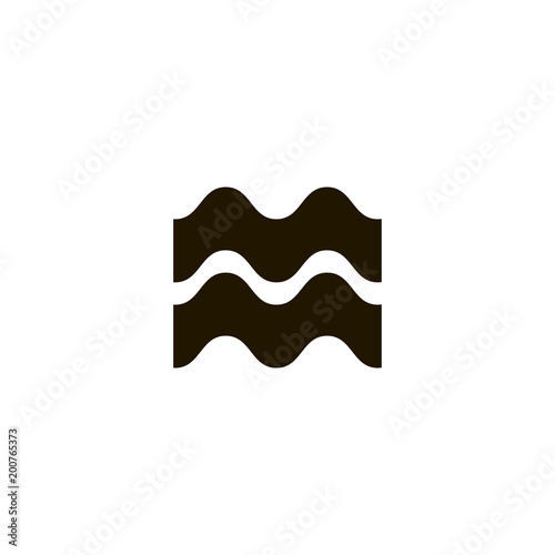 wave icon. sign design photo