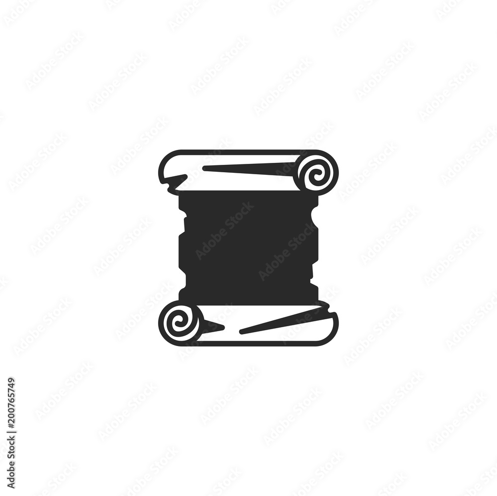 scroll letter icon. sign design scroll letter icon. sign design