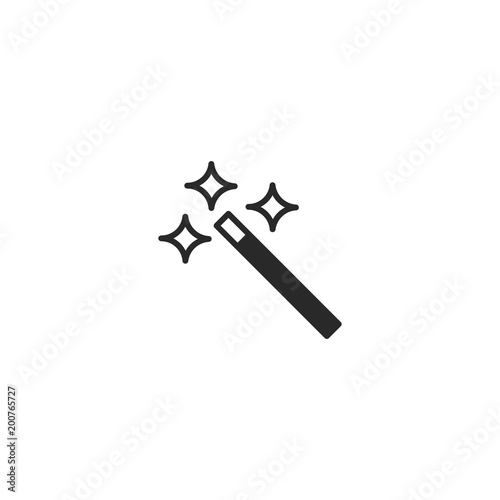 magic wand icon. sign design