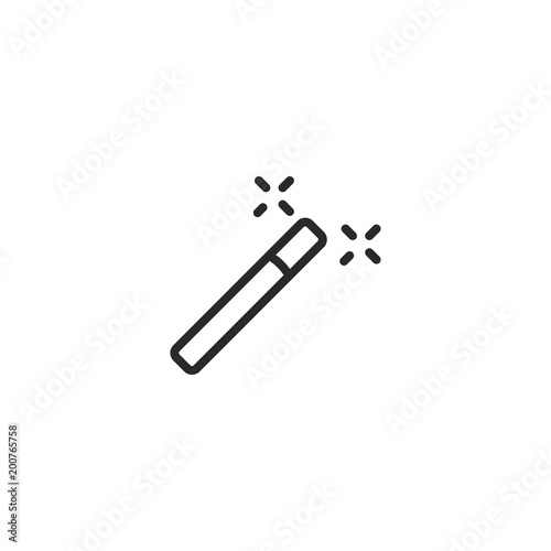 magic wand icon. sign design