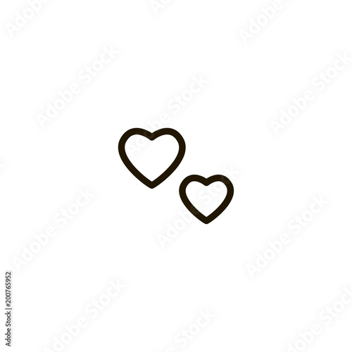 heart icon. sign design