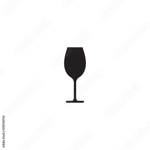 wine glass icon. sign design