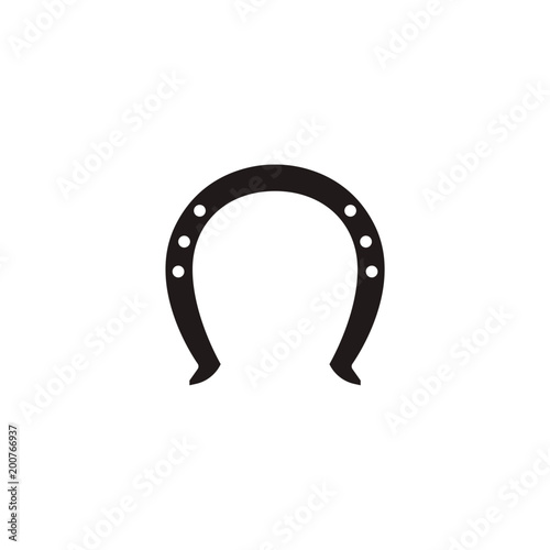 Valokuvatapetti horseshoe icon. sign design