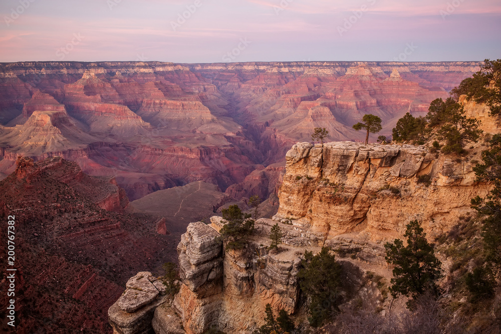 A view to Grand Canyon National Park, South Rim, Arizona, USA A view to Grand Canyon National Park, South Rim, Arizona, USA