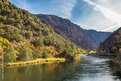 Black Canyon of the Gunnison park in Colorado, USA photo
