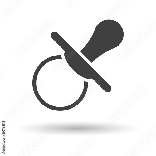 Child nipple icon. Isolated vector on white background, easy to edit and change color.