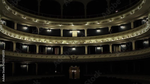 Spectators in the Suditorium of a Classical Theater. photo