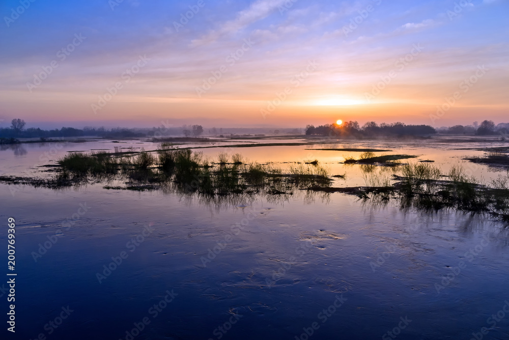 Naklejka premium Dolina Górnej Narwi