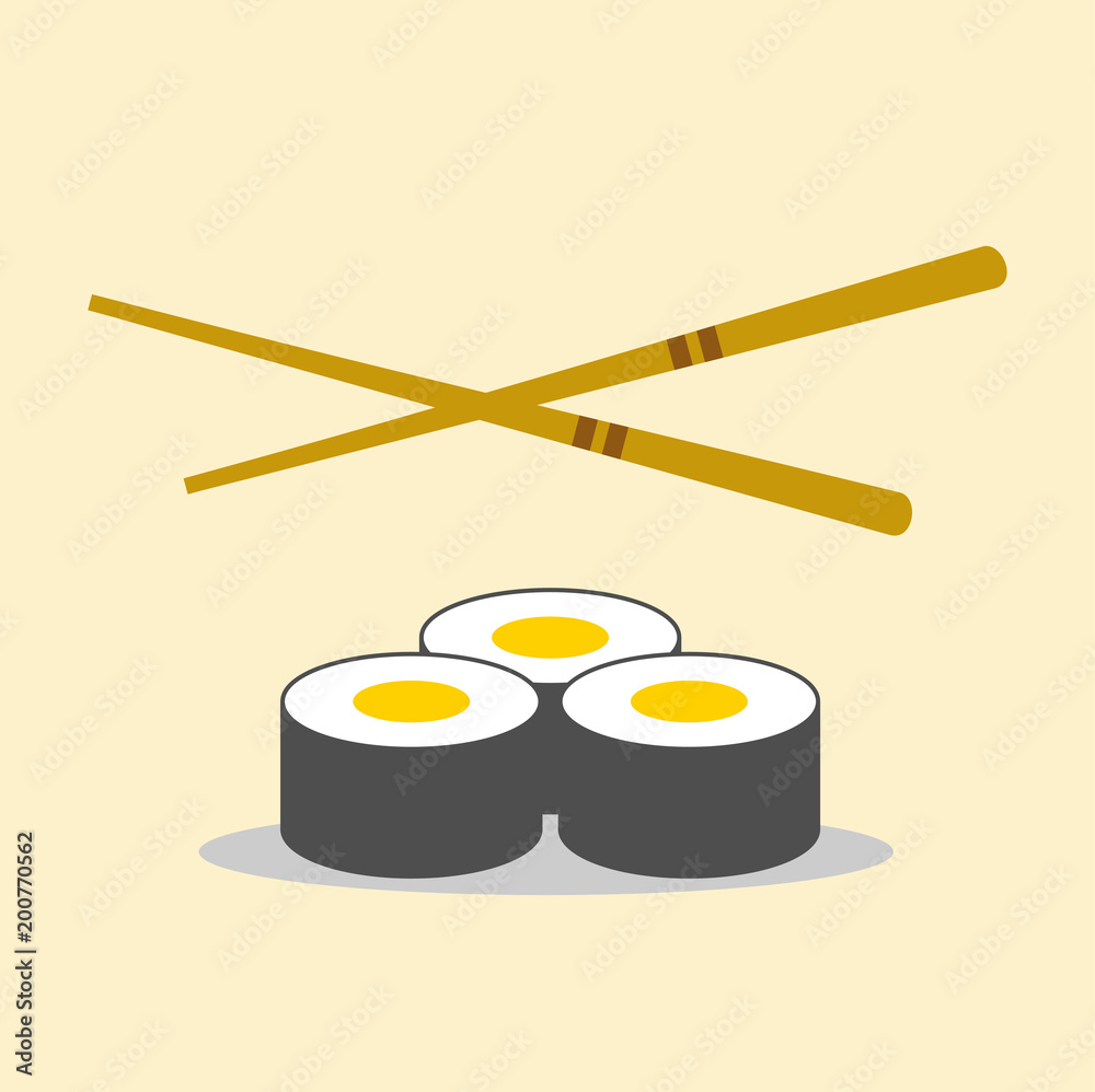 sushi icon vector logo illustration, japanese food sushi icon vector logo illustration, japanese food