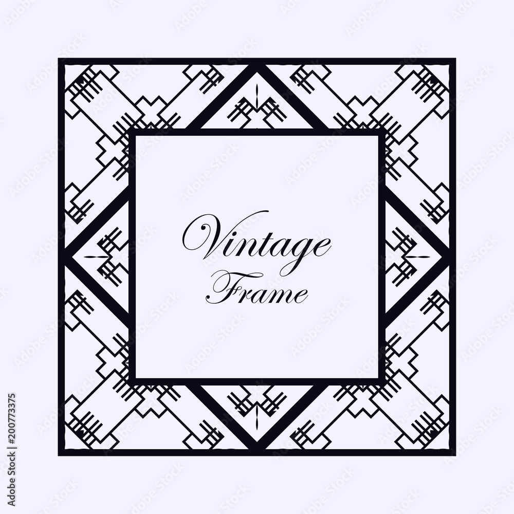 Art Deco frame border Art Deco frame border