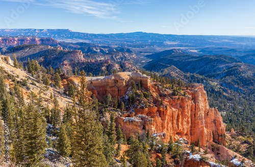 Scenic Winter Landscape in Bryce Canyon National Park Utah