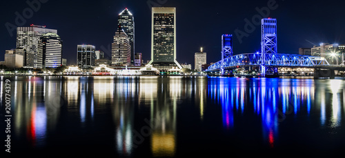 Jacksonville Florida Skyline at Night © Taylor