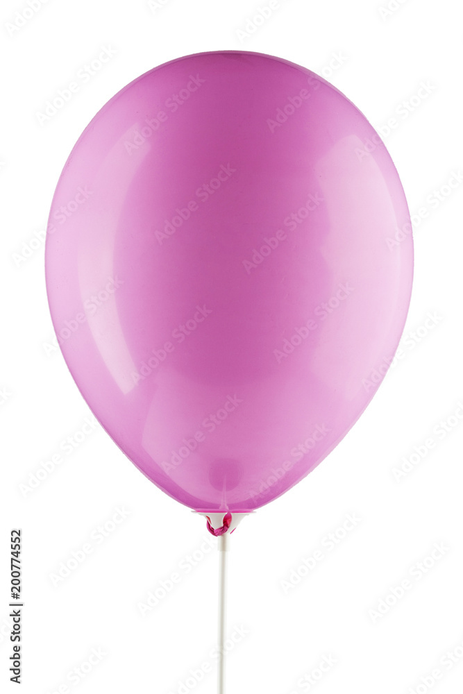 pink inflated air balloon