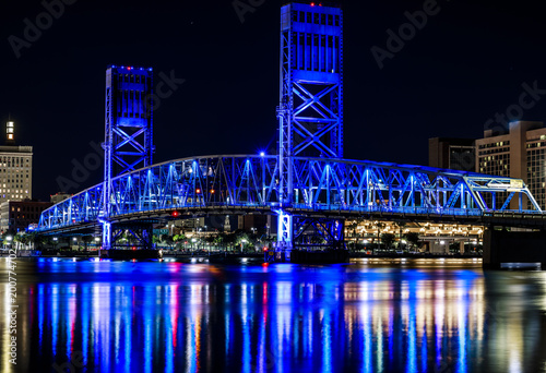 Jacksonville Florida Skyline at Night