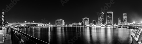 Jacksonville Florida Skyline at Night photo