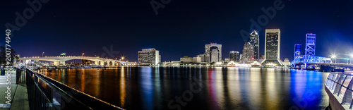 Jacksonville Florida Skyline at Night