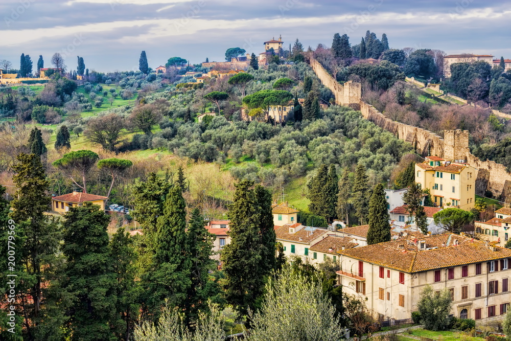 Florenz mit Stadtmauer