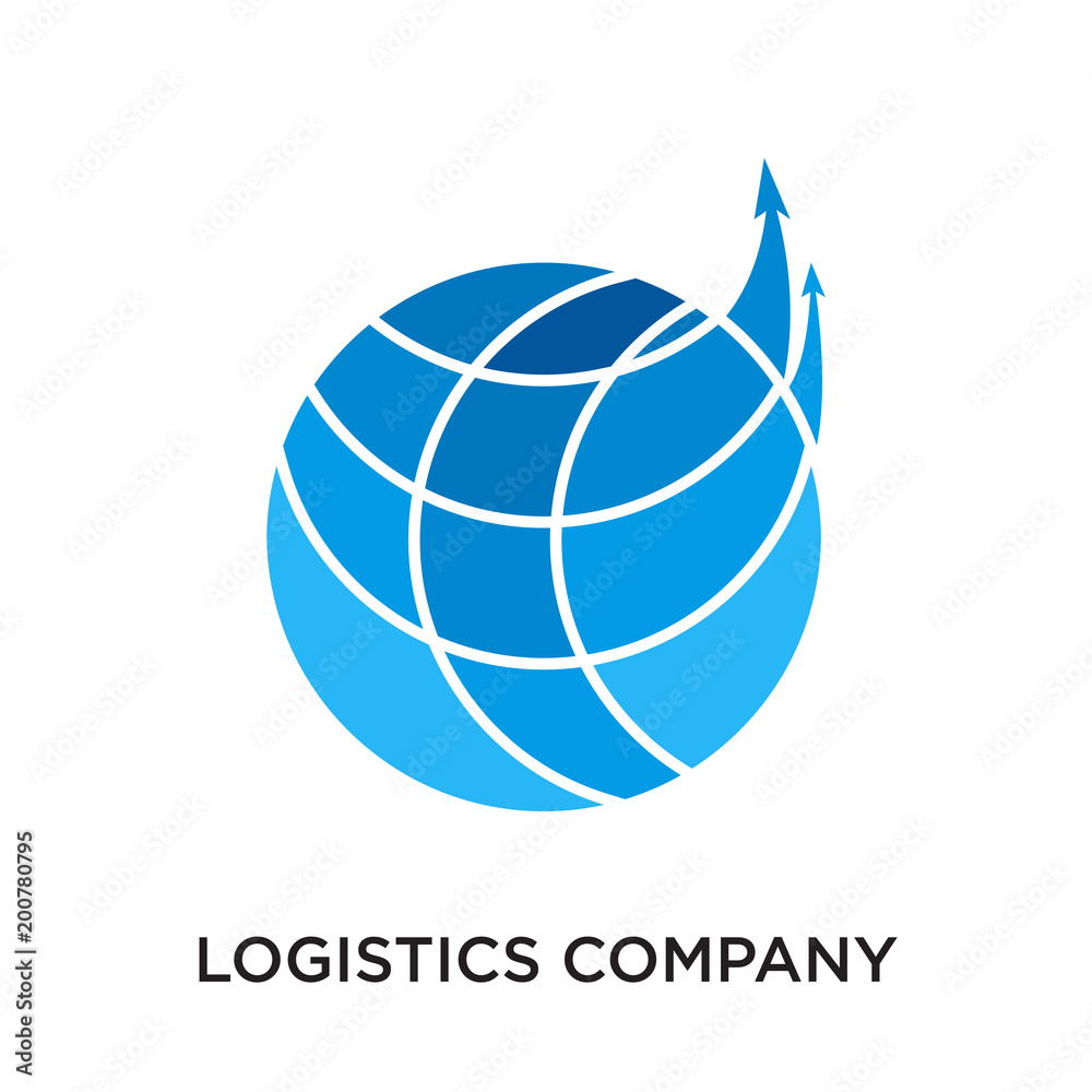 logistics company logo isolated on white background for your web, mobile and app design logistics company logo isolated on white background for your web, mobile and app design
