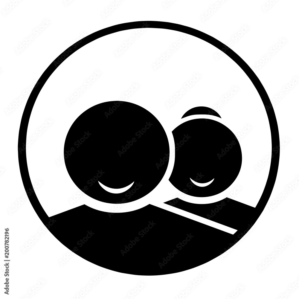 abstract people vector - black silhouette logo - web icons abstract people vector - black silhouette logo - web icons