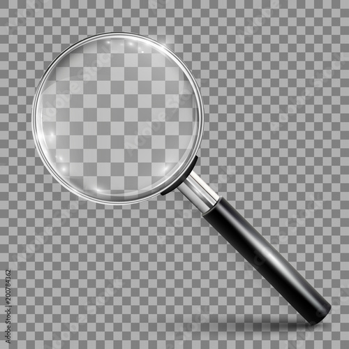 Magnifying glass instrument – stock vector
