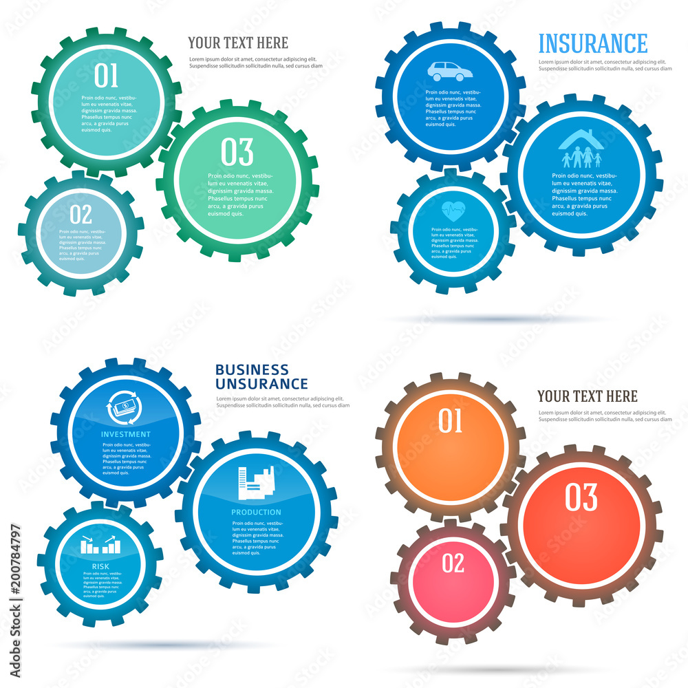 set template infographics flyer brochure design element12 set template infographics flyer brochure design element12