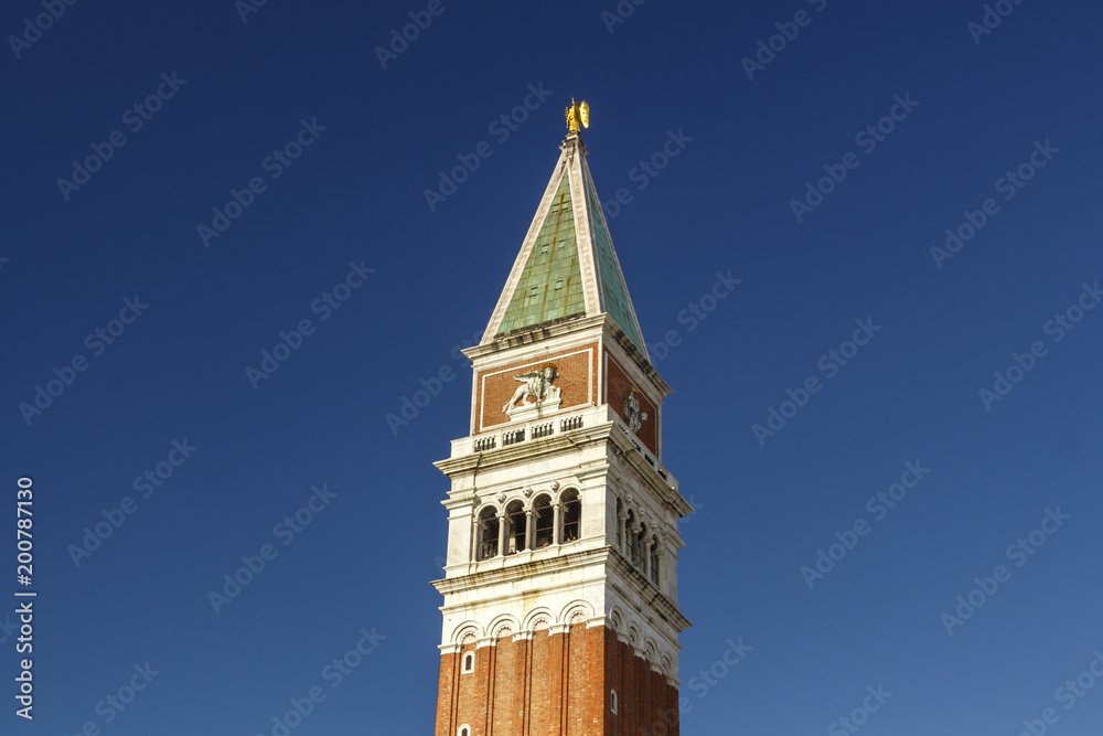 St Mark's Campanile (Bell Tower) in Venice, Italy, 2016