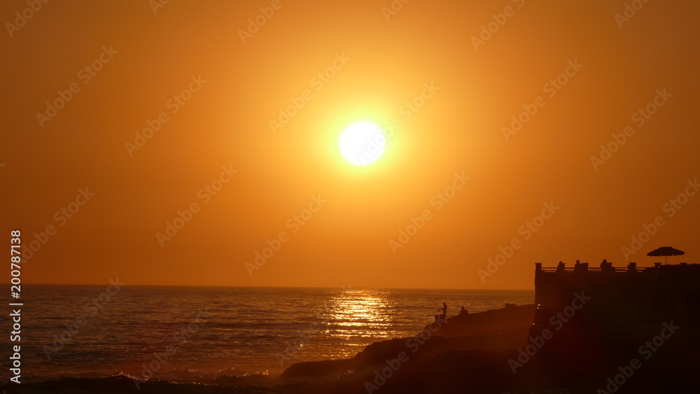 Sonnenuntergang Ericeira_Portugal / sunset ericeira portugal