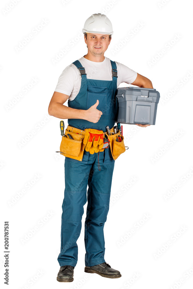 male builder or manual worker in helmet over white wall background. repair, construction, building, people and maintenance concept male builder or manual worker in helmet over white wall background. repair, construction, building, people and maintenance concept