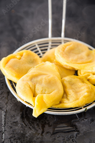 italian ravioli tortelli  photo