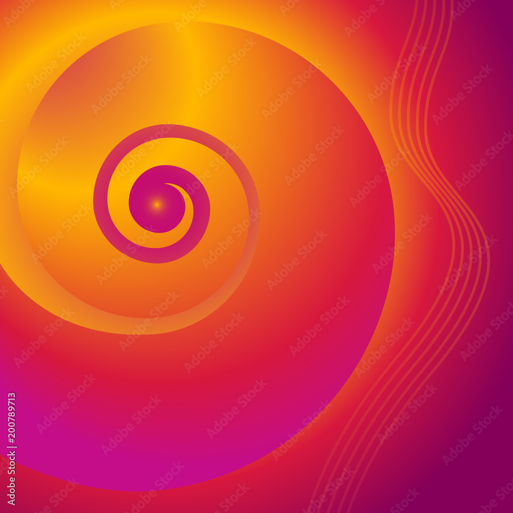spiral nautilus colors swirl background Design elements05 spiral nautilus colors swirl background Design elements05