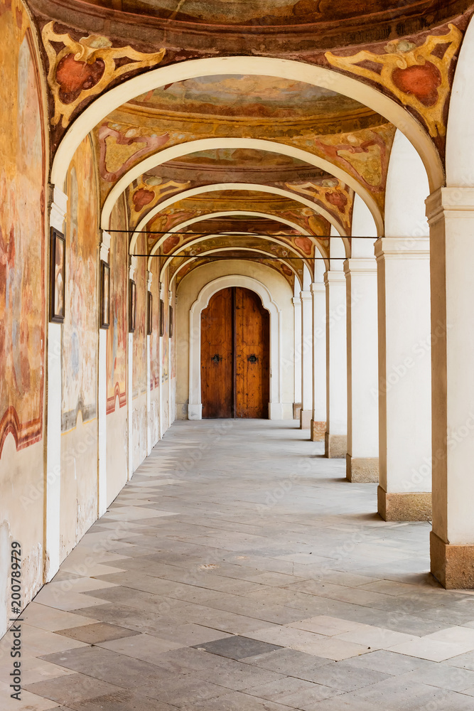 Small Colonnade at the Benedictine Monastery on the White Mountain in Prague