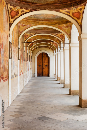 Small Colonnade at the Benedictine Monastery on the White Mountain in Prague
