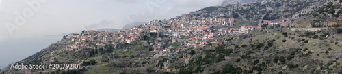 View of the city of Arachova, Greece
