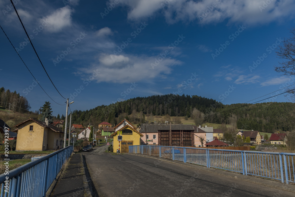 Teplicka village near Karlovy Vary big spa