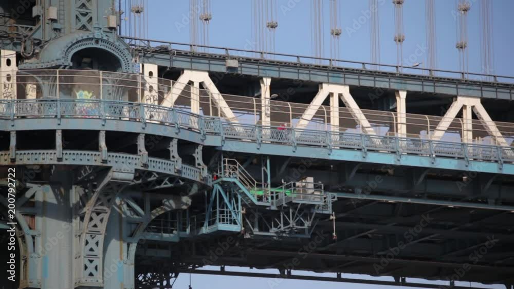 Section Of Manhattan Bridge NYC Section Of Manhattan Bridge NYC