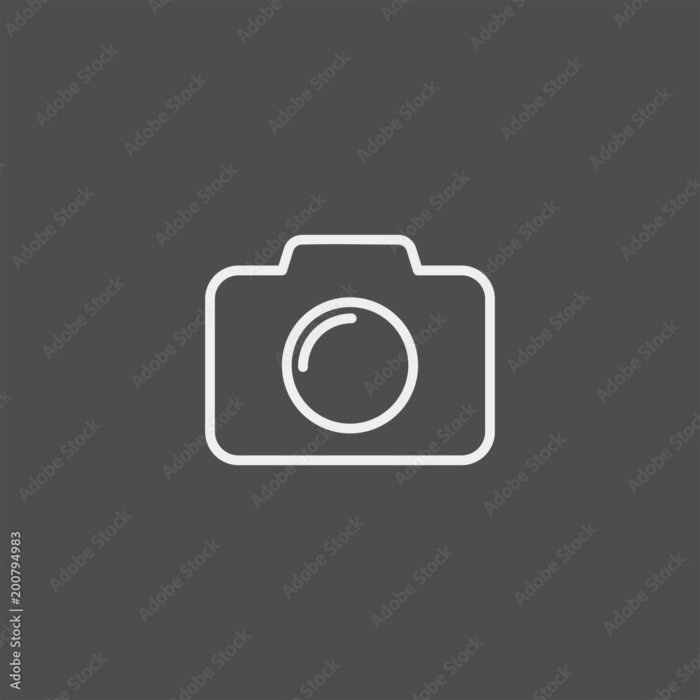 Photo camera flat vector icon Photo camera flat vector icon