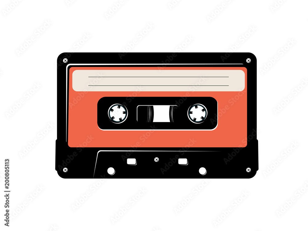 Audio cassette tape.