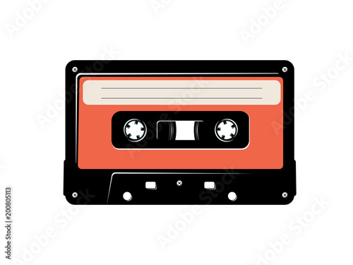 Audio cassette tape.