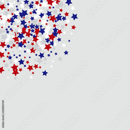 Stars confetti background. Celebration confetti decoration. Rich VIP premium design