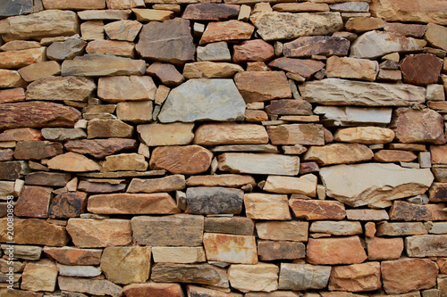 red stones wall  background