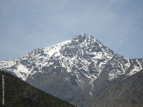 snow mountain rocks